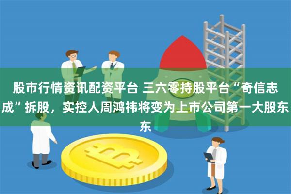 股市行情资讯配资平台 三六零持股平台“奇信志成”拆股，实控人周鸿祎将变为上市公司第一大股东