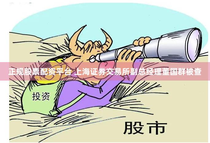 正规股票配资平台 上海证券交易所副总经理董国群被查